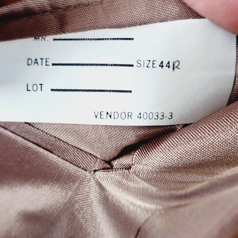 stafford Mens Beige Single Breasted Classic Fit Wool & Camel Hair Blend Blazer - Picture 10 of 11